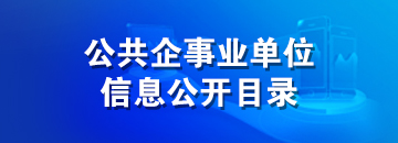 公共企事業單位信息公開目錄